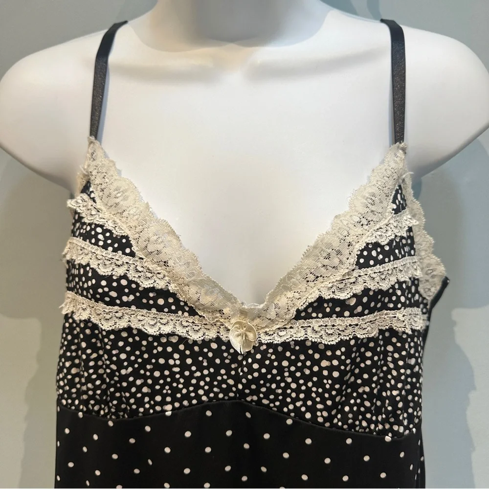 Victoria’s Secret Marilyn Monroe Black and White Polka Dot Slip Dress XL
